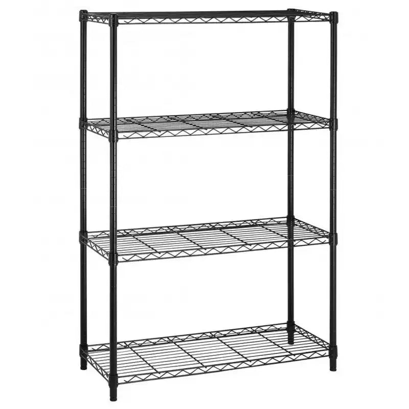 FDW 4 Tier Wire Shelving Unit Heavy Duty Storage Rack Metal Shelf Garage Organizer Wire Rack