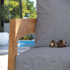Fauteuil d'extérieur en teck Brisbane