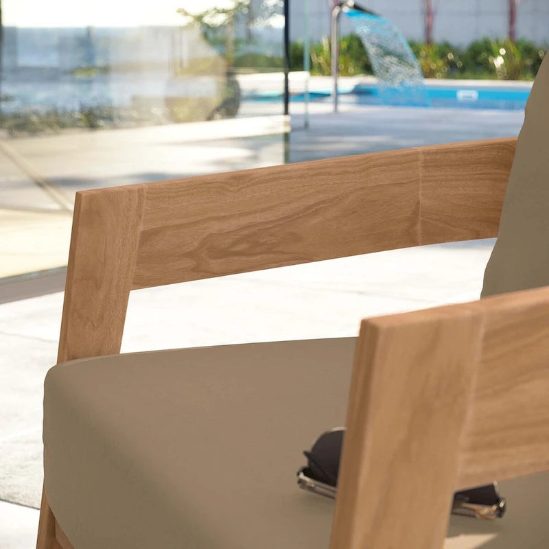 Fauteuil d'extérieur en teck Brisbane
