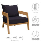 Fauteuil d'extérieur en teck Brisbane