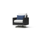 Ensemble de salon de jardin Milo Espresso 8 pièces Sunbrella avec fauteuils pivotants