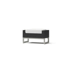 Ensemble de salon de jardin Milo Espresso 8 pièces Sunbrella avec fauteuils pivotants