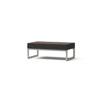 Ensemble de salon de jardin Milo Espresso 8 pièces Sunbrella avec fauteuils pivotants