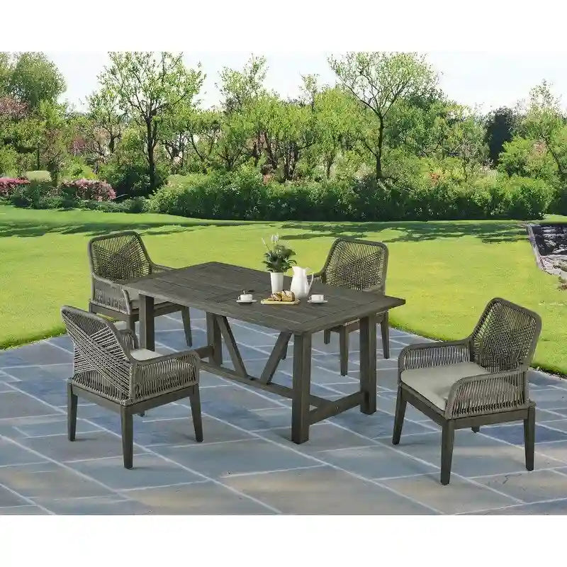 Salons de jardin en bois de qualité supérieure avec trou pour parasol