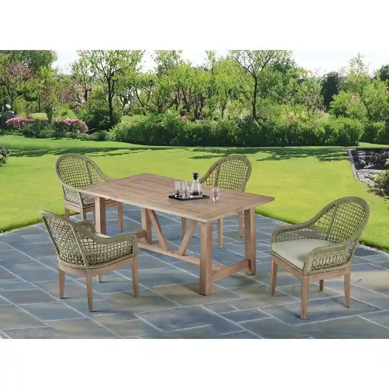 Salons de jardin en bois de qualité supérieure avec trou pour parasol