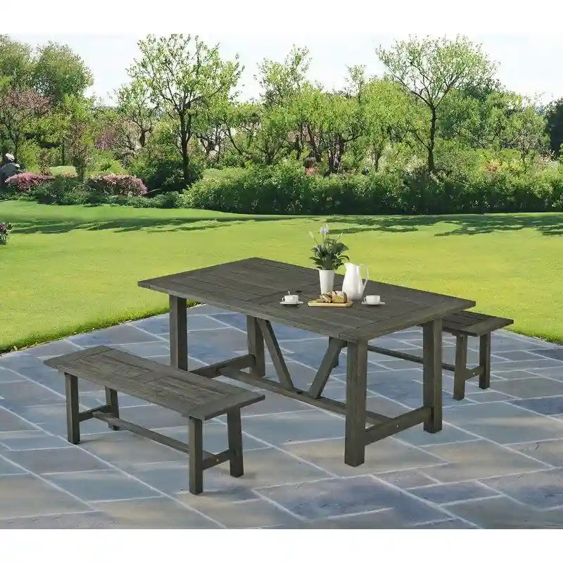 Salons de jardin en bois de qualité supérieure avec trou pour parasol