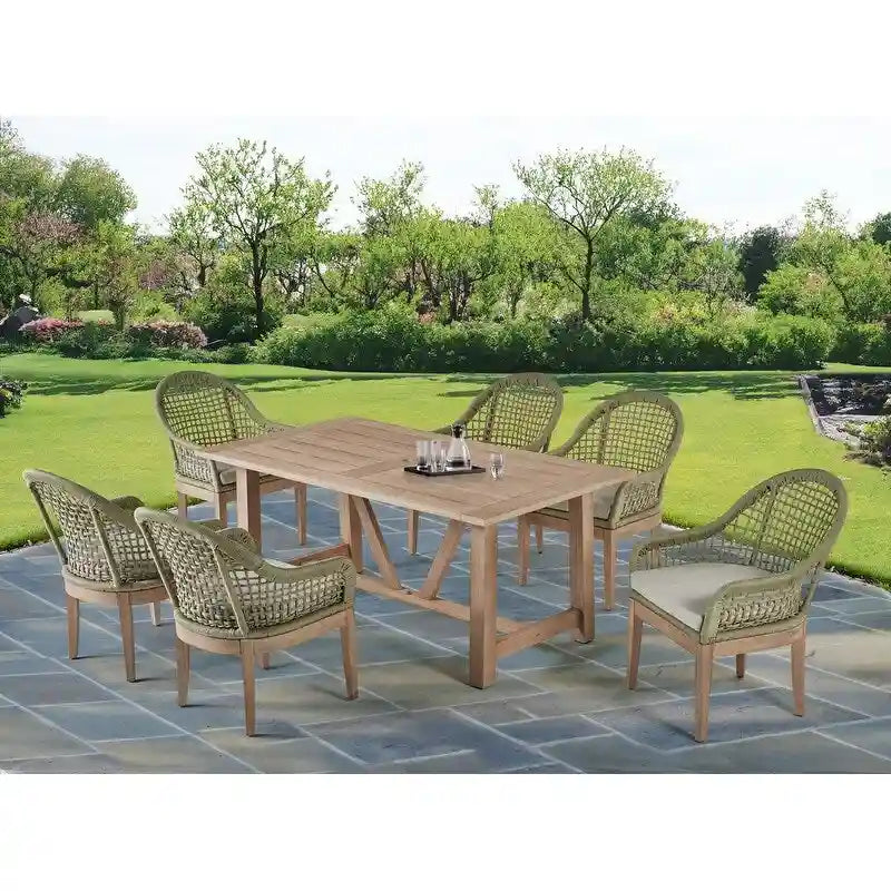 Salons de jardin en bois de qualité supérieure avec trou pour parasol