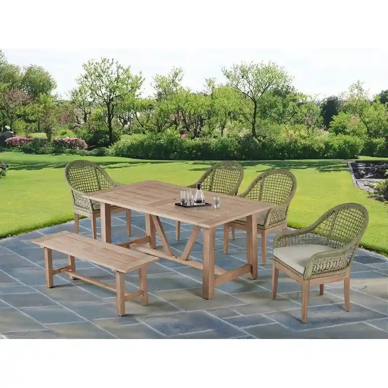 Salons de jardin en bois de qualité supérieure avec trou pour parasol