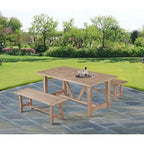 Salons de jardin en bois de qualité supérieure avec trou pour parasol