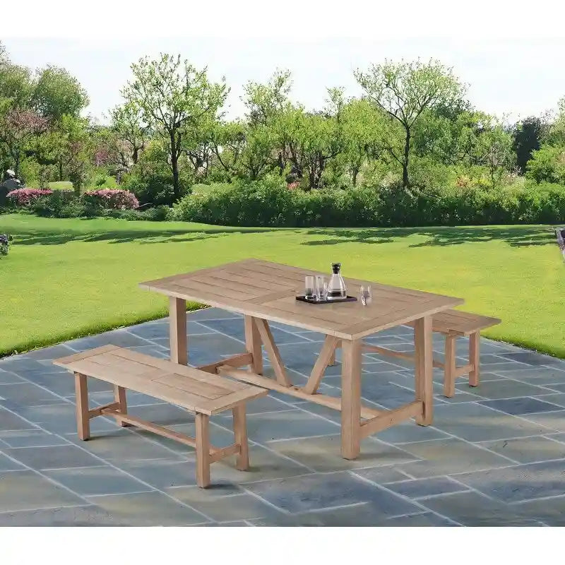Salons de jardin en bois de qualité supérieure avec trou pour parasol