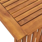 Ensemble de canapés d'extérieur en bois d'acacia avec coussins résistants à l'eau, 4 pièces, Patine marron / Bleu sarcelle