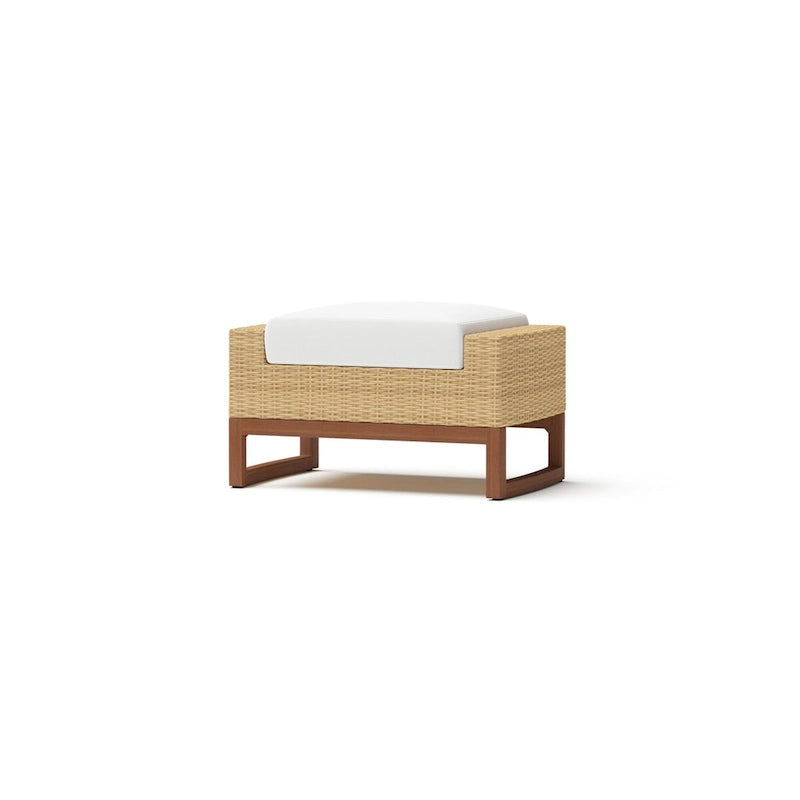 Ensemble de 5 chaises de jardin et poufs Mili Sunbrella pour l'extérieur