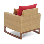Ensemble de 5 chaises de jardin et poufs Mili Sunbrella pour l'extérieur