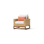 Ensemble de 5 chaises de jardin et poufs Mili Sunbrella pour l'extérieur