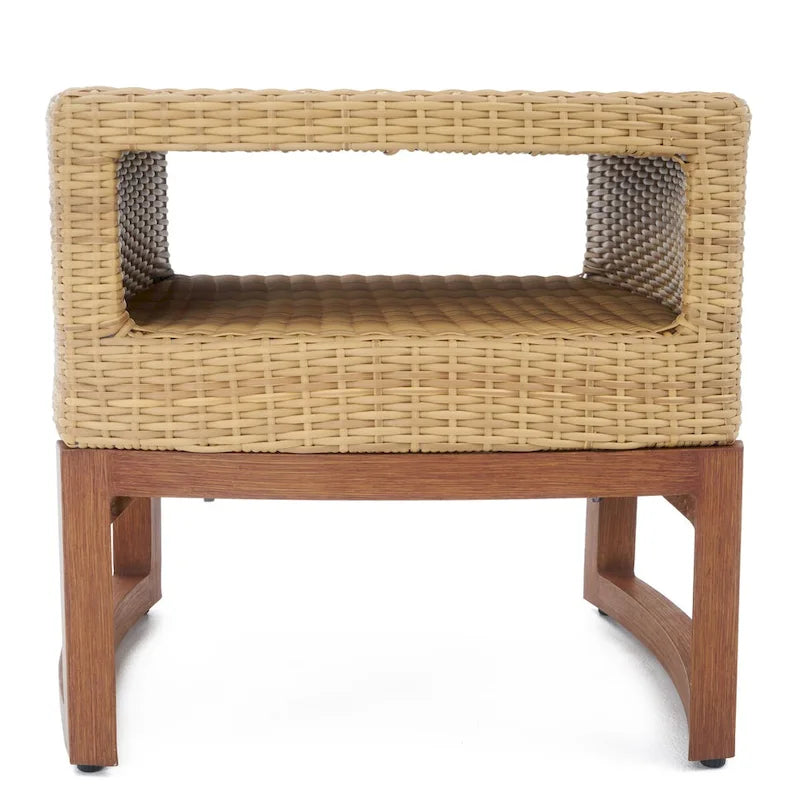 Ensemble de 5 chaises de jardin et poufs Mili Sunbrella pour l'extérieur