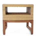 Ensemble de 5 chaises de jardin et poufs Mili Sunbrella pour l'extérieur