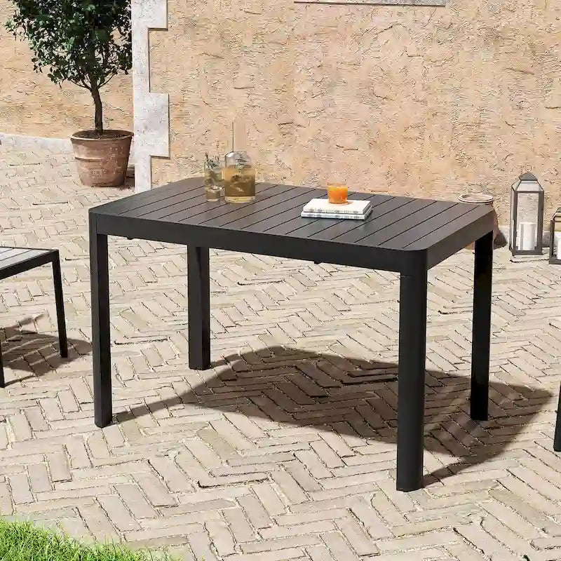 Ensemble de salle à manger d'extérieur 5/7 pièces Pellebant pour patio - S.O.