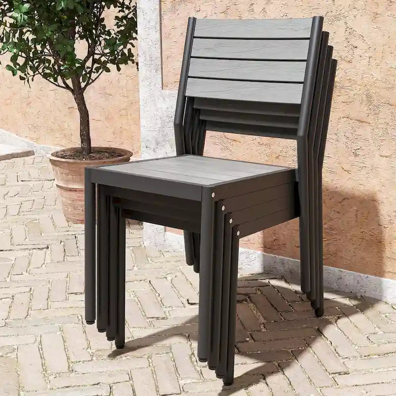 Ensemble de salle à manger d'extérieur 5/7 pièces Pellebant pour patio - S.O.