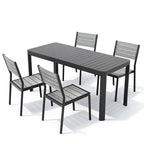 Ensemble de salle à manger d'extérieur 5/7 pièces Pellebant pour patio - S.O.
