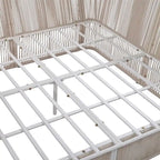 Ensemble de lit de repos et causeuse d'extérieur 2 pièces avec table en verre trempé