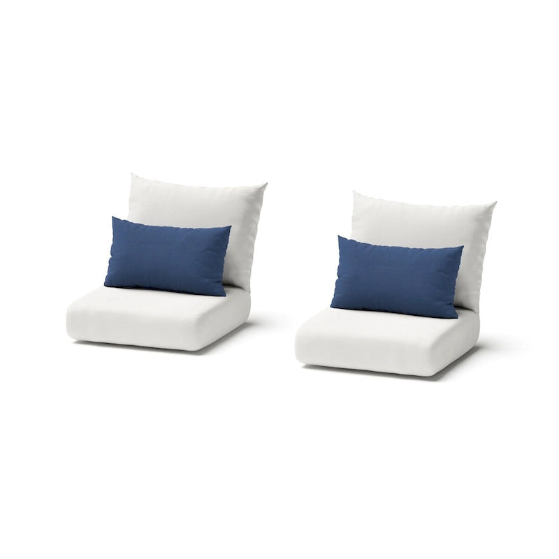Chaises de club d'extérieur Cannes 2 pièces en Sunbrella