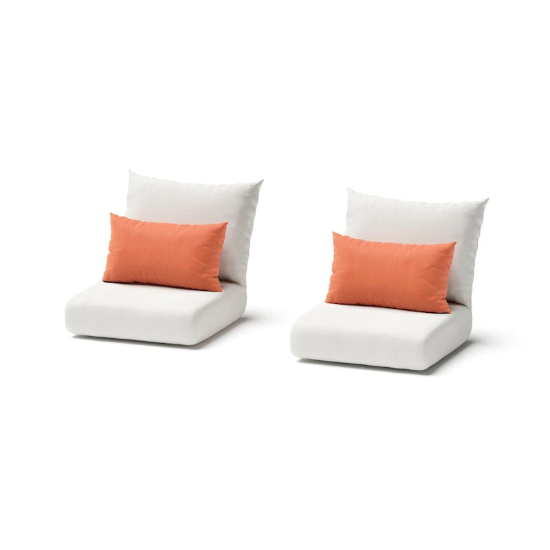 Chaises de club d'extérieur Cannes 2 pièces en Sunbrella