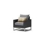 Ensemble de conversation Milo Espresso 5 pièces avec fauteuils de club de patio extérieurs Sunbrella