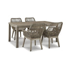 Signature Design by Ashley Ensemble d'extérieur Beach Front Beige 5 pièces - 42L x 71/94P x 30H