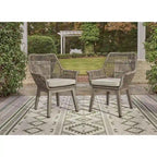 Signature Design by Ashley Ensemble d'extérieur Beach Front Beige 5 pièces - 42L x 71/94P x 30H