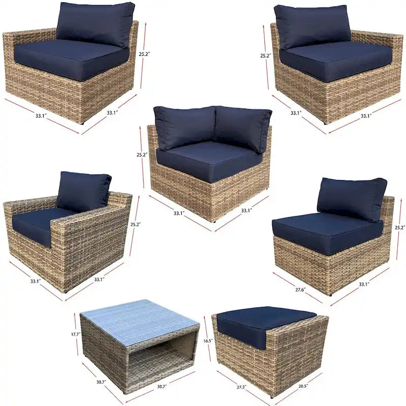 Ensemble de sièges d'extérieur Vantura, 10 pièces