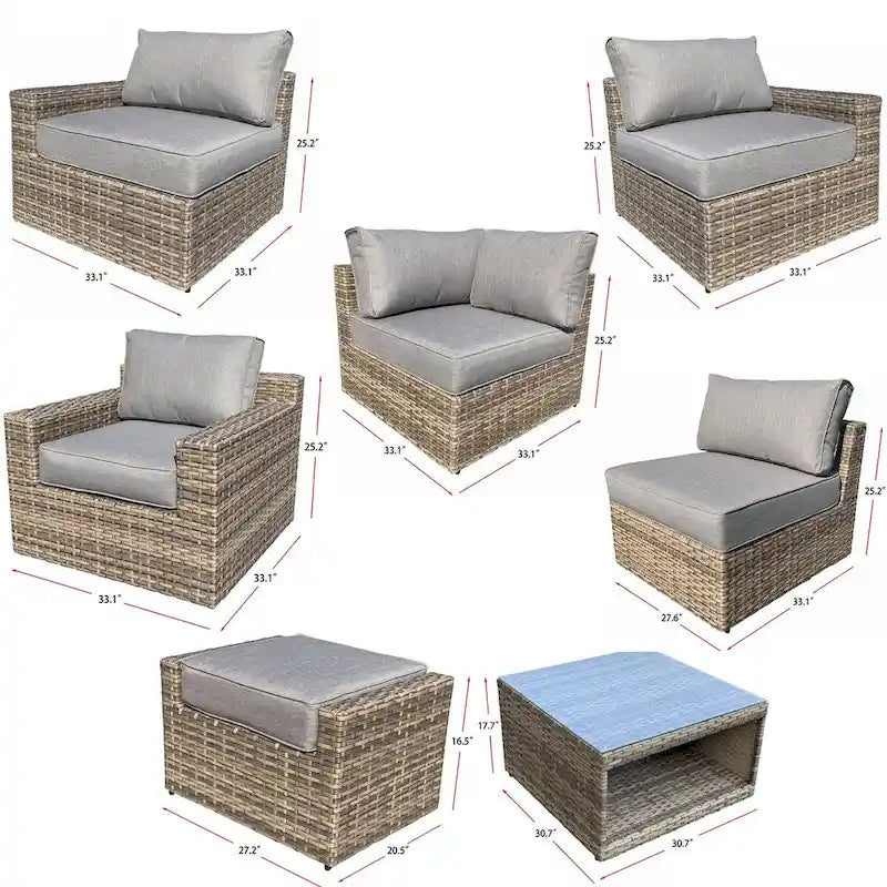Ensemble de sièges d'extérieur Vantura, 10 pièces
