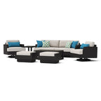 Ensemble de jardin Portofino Comfort Sunbrella 19 pièces, avec mouvement