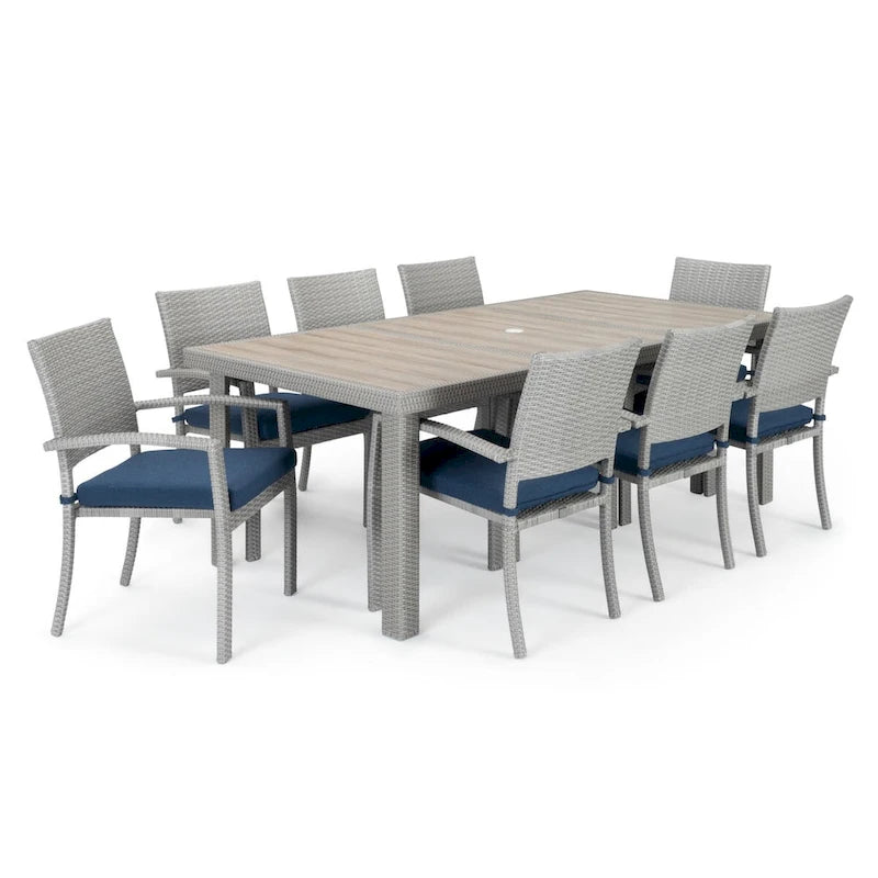 Ensemble de jardin Portofino Comfort Sunbrella 19 pièces, avec mouvement