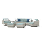 Ensemble de jardin Portofino Comfort Sunbrella 19 pièces, avec mouvement