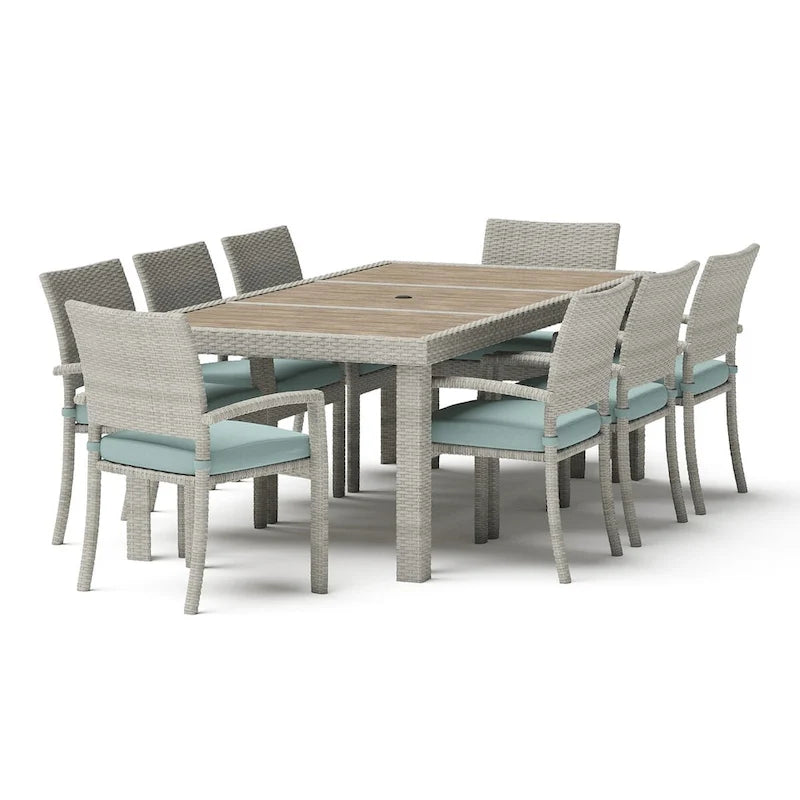 Ensemble de jardin Portofino Comfort Sunbrella 19 pièces, avec mouvement