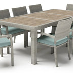 Ensemble de jardin Portofino Comfort Sunbrella 19 pièces, avec mouvement