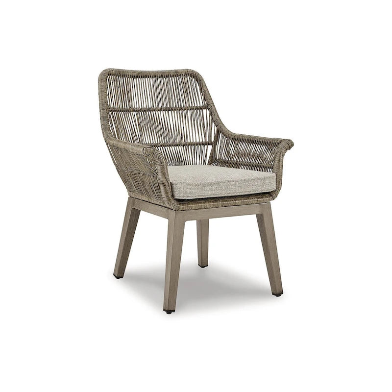 Ensemble de 7 meubles d'extérieur Signature Design by Ashley Beach Front beige – 42W x 71/94D x 30H