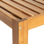 Ensemble de canapés de jardin modulables 5 pièces en bois d'acacia naturel avec tissu résistant à l'eau