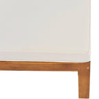 Canapé d'angle d'extérieur en bois avec coussins