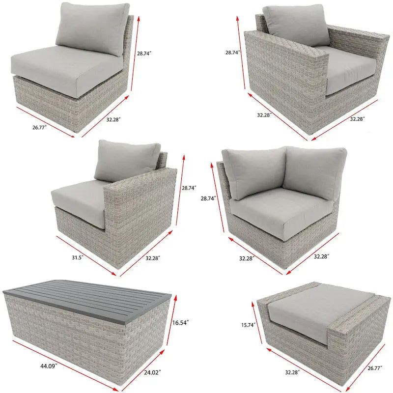 Canapé sectionnel Avalon Bay 11 pièces avec assise profonde
