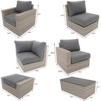 Canapé sectionnel Avalon Bay 11 pièces avec assise profonde