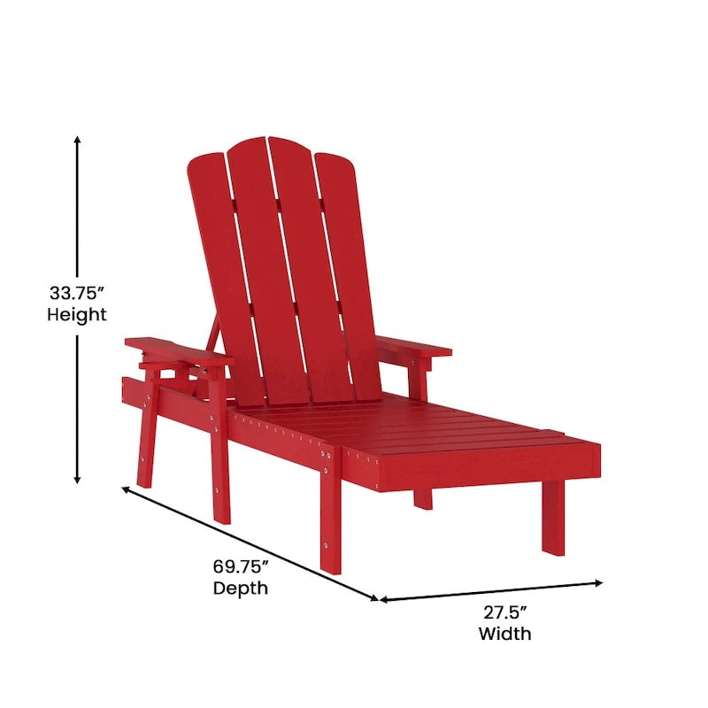 Lot de 2 chaises longues commerciales réglables tout temps avec porte-gobelets