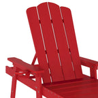 Lot de 2 chaises longues commerciales réglables tout temps avec porte-gobelets
