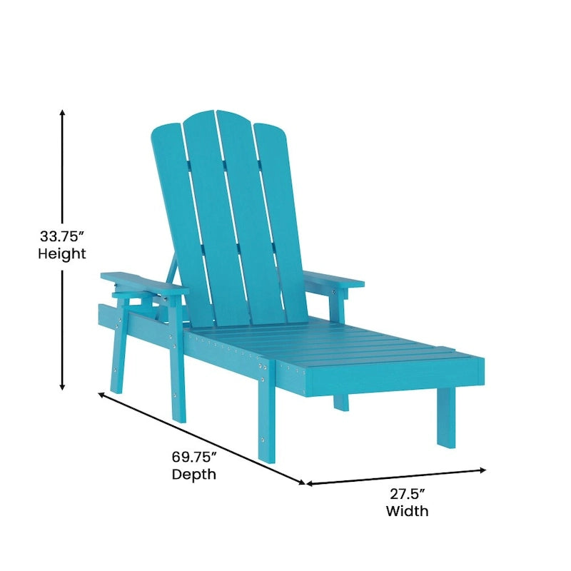 Lot de 2 chaises longues commerciales réglables tout temps avec porte-gobelets