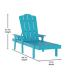 Lot de 2 chaises longues commerciales réglables tout temps avec porte-gobelets