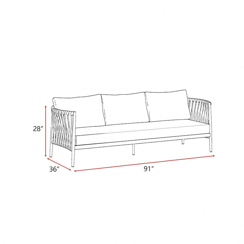 Ensemble de quatre fauteuils de jardin Kamari
