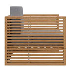 Ensemble de patio extérieur en teck 3 pièces Carlsbad