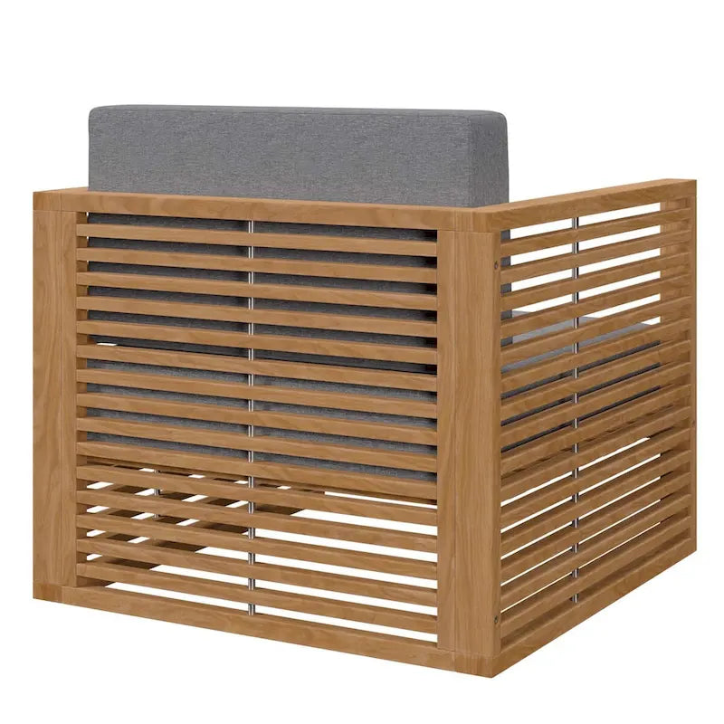 Ensemble de patio extérieur en teck 3 pièces Carlsbad