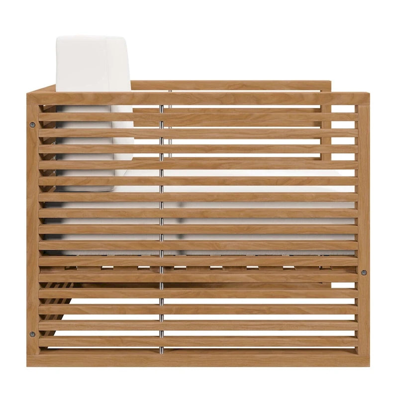Ensemble de patio extérieur en teck 3 pièces Carlsbad