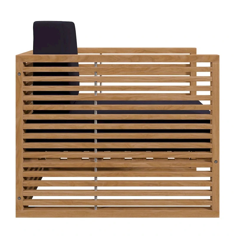 Ensemble de patio extérieur en teck 3 pièces Carlsbad